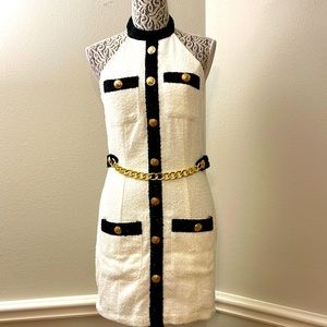 LUXE Black and white dress very classy